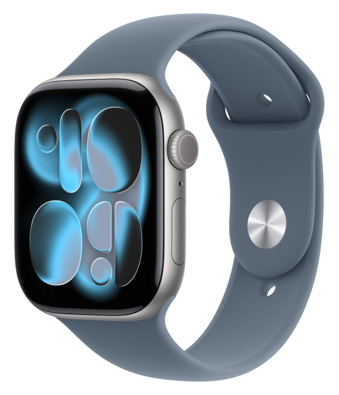Apple Watch Series 11 Space Grey Aluminium Grey Sport Band
