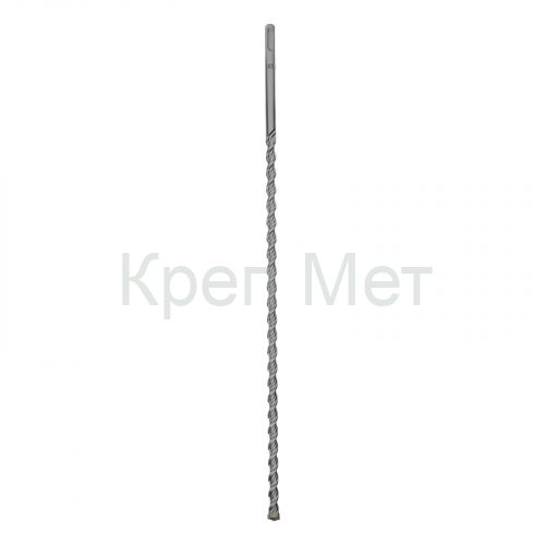 Бур по бетону, двойная спираль, три пылеотводящие кромки, 12 x 460 мм DENZEL