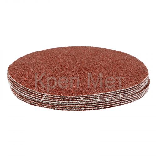 Круг абразивный на ворсовой подложке под "липучку", P 40, 125 мм, 10 шт Matrix