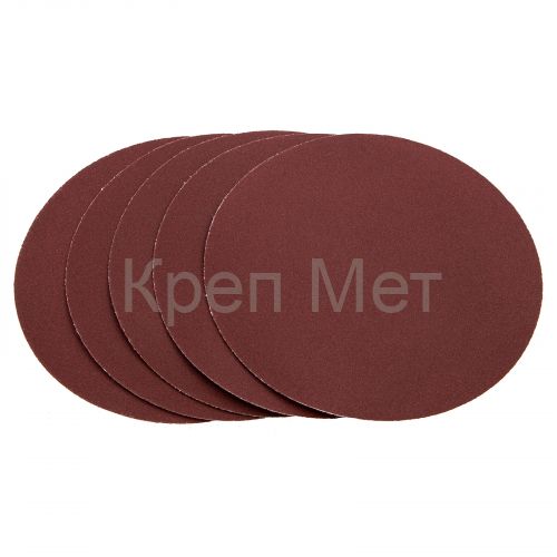 Круг абразивный на ворсовой подложке под "липучку", P 400, 150 мм, 5 шт Matrix