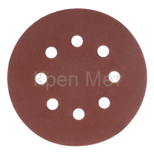 Круг абразивный на ворсовой подложке под "липучку", перфорированный, P 240, 125 мм, 5 шт Matrix