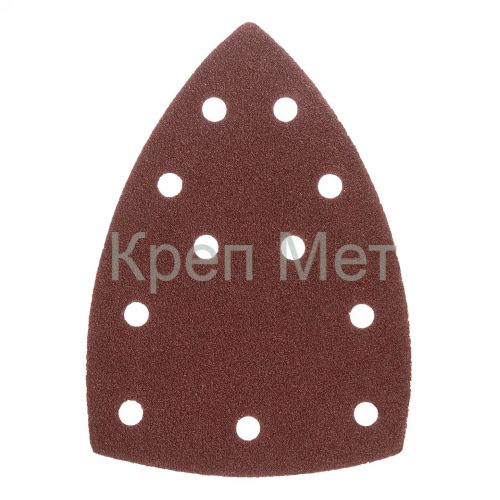 Треугольник абразивный на ворc. подложке под "липучку", перф., P 80, 150х150х100 мм, 5 шт. Denzel