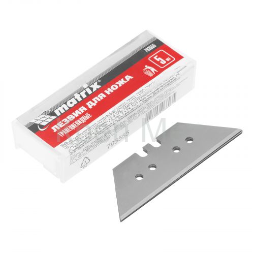 Лезвия, 19 мм, трапециевидные, прямые, 5 шт, 78924, 78900.78964, 78967 Matrix