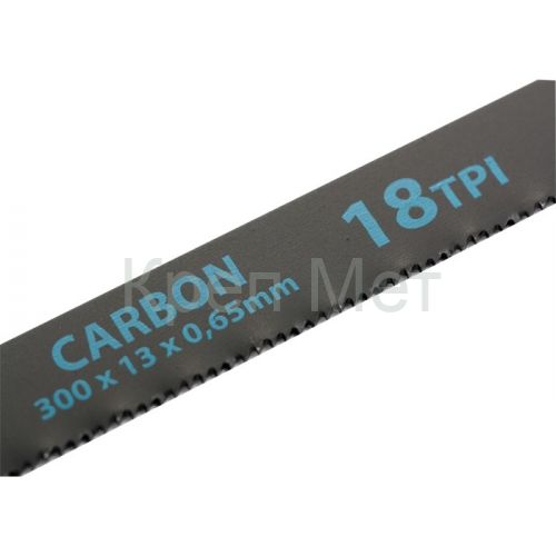 Полотна для ножовки по металлу, 300 мм, 18 TPI, Carbon, 2 шт Gross
