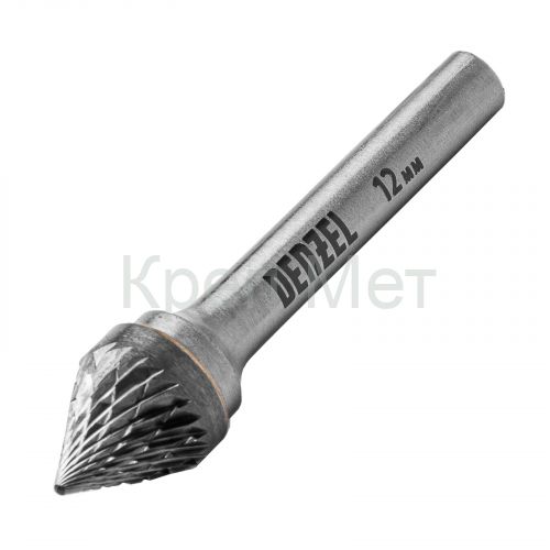 Борфреза по металлу твердосплавная, зенкер 60 град., тип-J, 12 мм Denzel