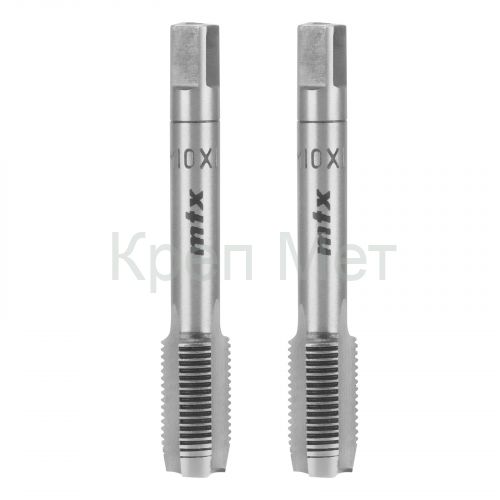 Метчик ручной М10 х 1 мм, комплект из 2 шт Сибртех