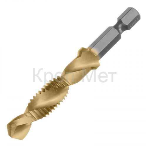 Сверло-метчик М10 х 1,5 мм, Р6М5// Denzel