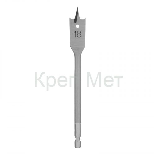 Сверло по дереву перовое, 18 мм, шестигранный хвостовик Matrix