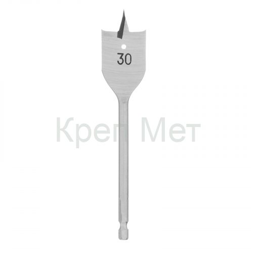 Сверло по дереву перовое, 30 мм, шестигранный хвостовик Matrix