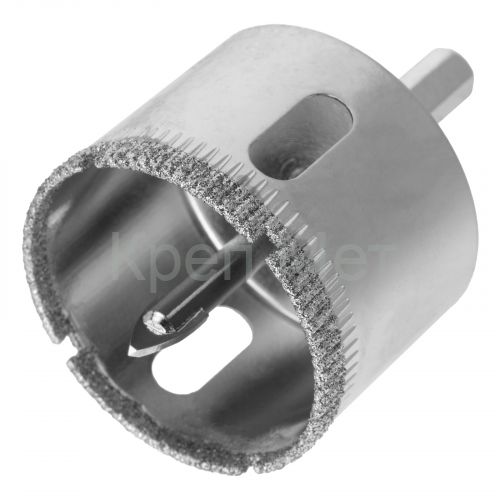 Сверло по керамической плитке и стеклу, 40 х 55 мм, шестигранный хвостовик, с центрующим сверлом Сибртех