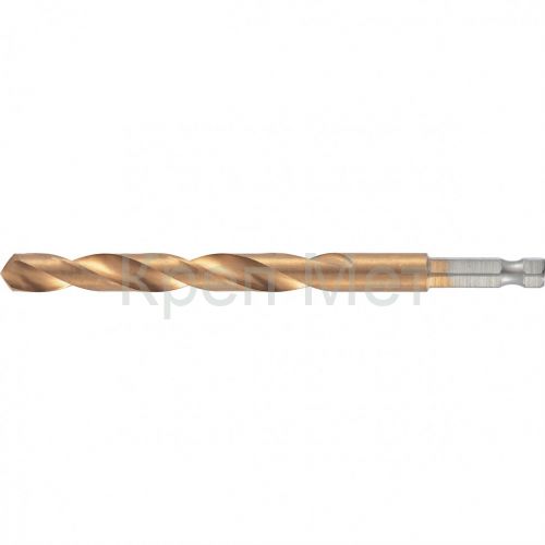 Сверло по металлу, 2.5 мм, HSS, нитридтитановое покрытие, шестигранный хвостовик Matrix