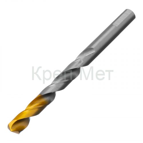 Сверло спиральное по металлу 10 x 133 мм, Р6М5, Golden Tip  Denzel