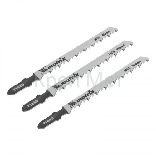 Полотна для электролобзика по дереву, 3 шт, T144D, 75 х 4 мм, HCS Matrix Professional