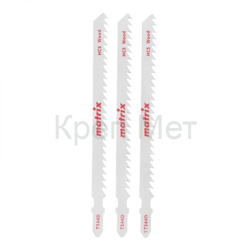 Полотна для электролобзика  по дереву, 3 шт, T344D, 110 x 4 мм, HCS Matrix