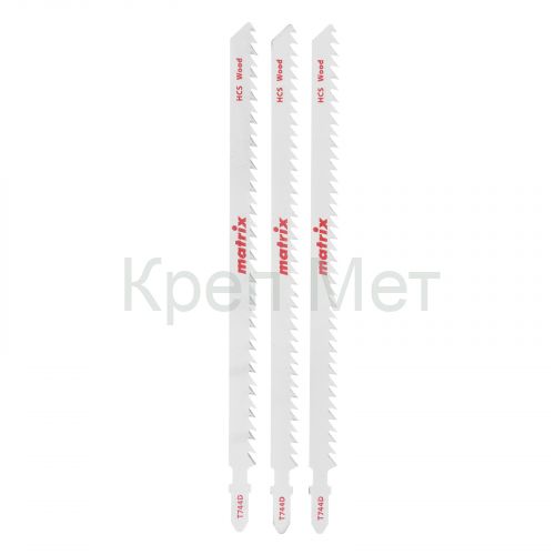 Полотна для электролобзика  по дереву, 3 шт, T744D, 155 x 4 мм, HCS Matrix