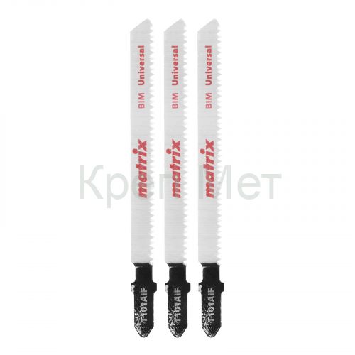 Полотна для электролобзика  по дереву с покрыт, 3 шт, T101AIF, 72 x 1.7 мм, Bimetal Matrix