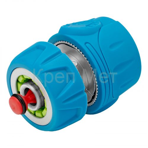 Соединитель быстросъемный 1/2", аквастоп, алюминий, TPR, LUXE Palisad