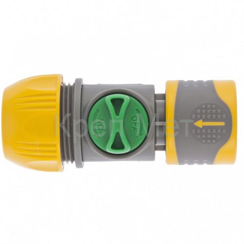 Соединитель быстросъемный унив. 1/2-3/4 с переключателем Palisad Luxe