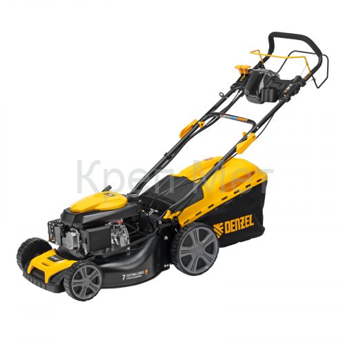 Газонокосилка бензиновая GLD-460SP-VE, 146 см3, шир. 46см, привод, вариатор, эл.старт, 60 л Denzel
