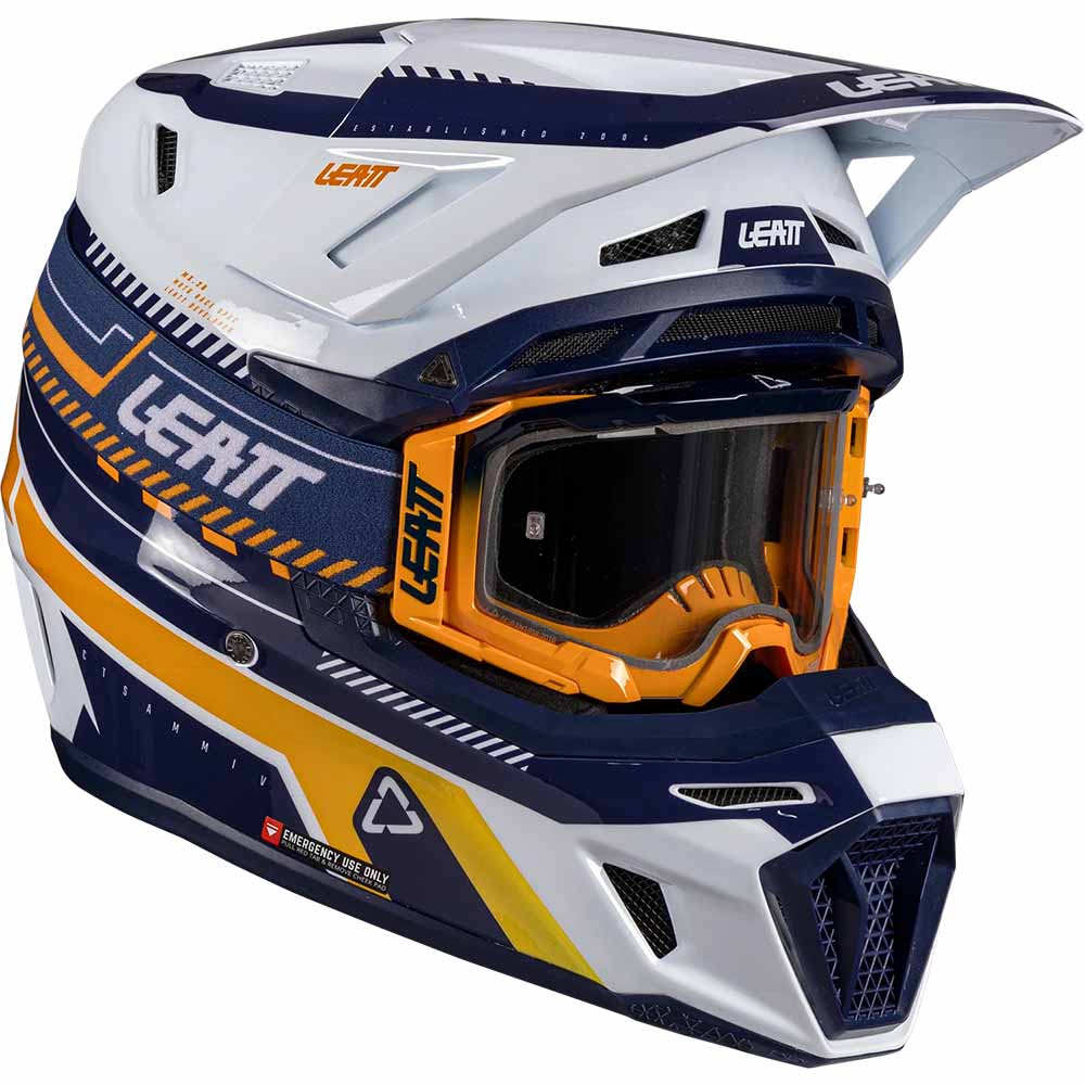 Leatt Kit Moto 8.5 V26 Orange (2026) шлем + очки Leatt Velocity 5.5