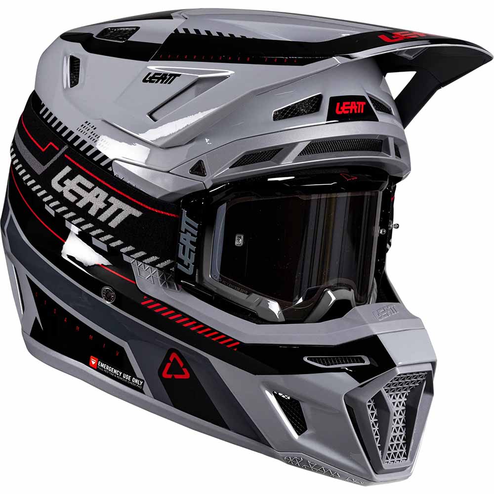 Leatt Kit Moto 8.5 V26 Grey (2026) шлем + очки Leatt Velocity 5.5