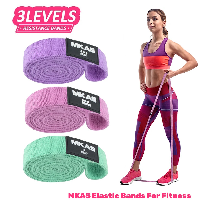 Эластичные ленты MKAS Color для фитнеса