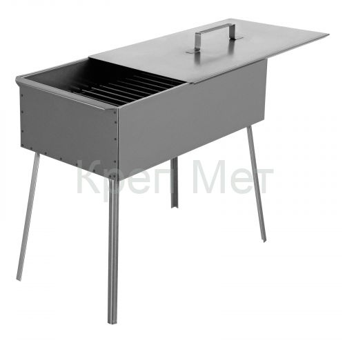 Коптильня двухъярусная 500 x 270 x 175 мм, 0.8 мм, с поддоном, на ножках, Camping Palisad