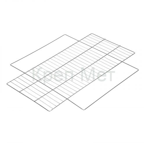 Решетка-гриль 480х240 мм, хромированная, Camping Palisad