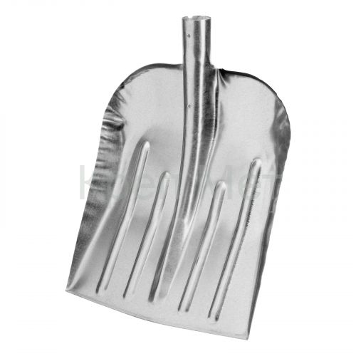 Лопата для уборки снега стальная оцинкованная, 330 х 365 мм, без черенка, Сибртех