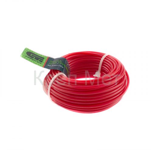 Леска для триммера круглая, 2.4 мм х 15 м, Сибртех