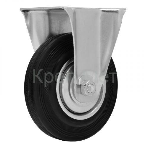 Колесо неповоротное D 125 мм, крепление  платформенное Сибртех