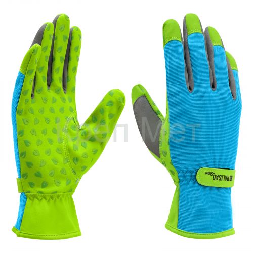 Перчатки садовые на липучке,силиконовое нанесение, размер 9, Luxe Palisad