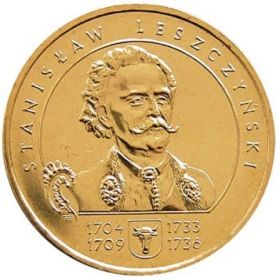 Станислав Лещинский(1704-1709; 1733-1736) 2 злотых Польша 2003