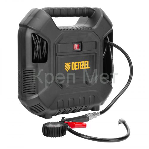Компрессор воздушный DL1100 1.1 кВт, 180 л/мин, с набором аксессуаров Denzel
