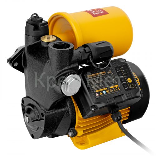 Насосная станция PS500C, 500 Вт, напор 35 м, 2200 л/ч, ресивер 2 л, блок управления Denzel