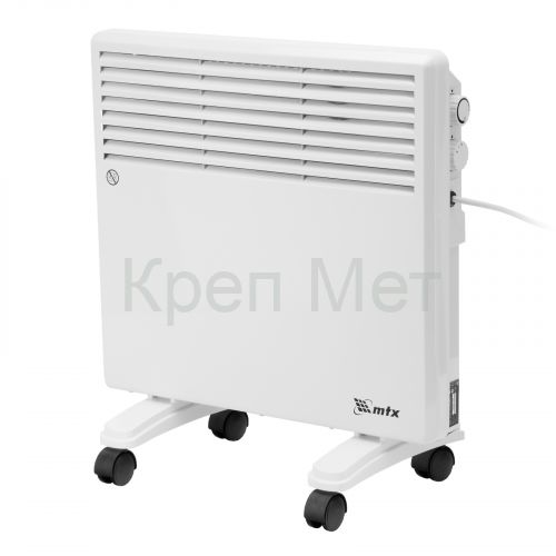 Конвектор электрический CH-1000, 1000 Вт, X-образный нагреватель, термостат, колеса  MTX
