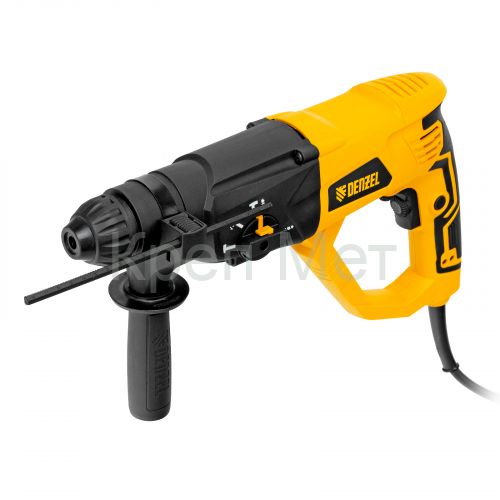 Перфоратор электрический RH-1050-26, SDS-plus, 1050 Вт, 3.2 Дж, 3 плюс 1 режим Denzel