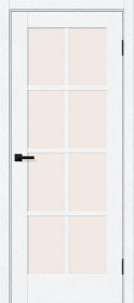 Межкомнатная Дверь ПЭТ Bravo Прима-11.1 White Silkwood / Magic Fog 800x2000мм (Полотно+Коробка+5 Наличников) / Браво.