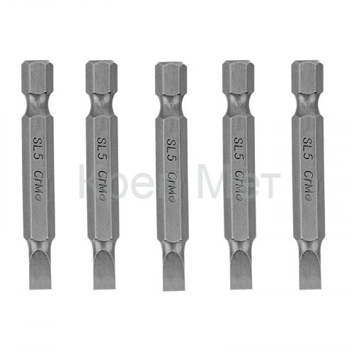 Бита SL5 x 50, сталь CrMo, 5 шт. Сибртех