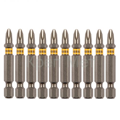 Бита PH2х50, сталь S2, шестигранный профиль, 10 шт. Е 6,3 Denzel