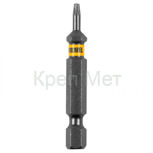 Бита TX 8х50, сталь S2, шестигранный профиль, 10 шт. Е 6,3 Denzel