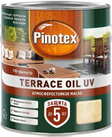 Масло для Террас и Садовой Мебели Pinotex Terrace Oil UV 2.5л Атмосферостойкое / Пинотекс Террас Ойл