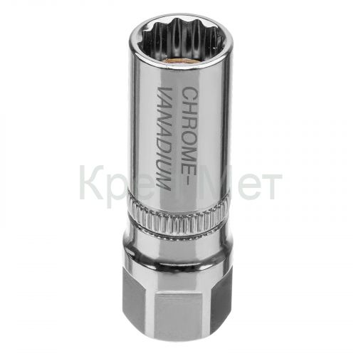 Головка торцевая свечная, магнитная, двенадцатигранная, 14 мм, под квадрат 1/2 Gross