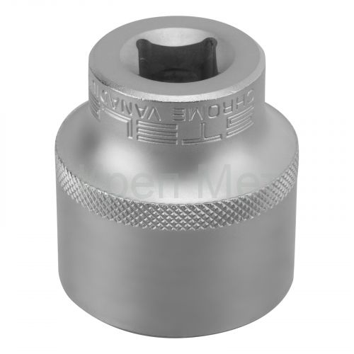 Головка торцевая, 32 мм, двенадцатигранная, CrV, под квадрат 1/2, хромированная Stels