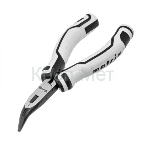 Длинногубцы Mini, 125 мм, изогнутые, авторазжим, Pro Matrix