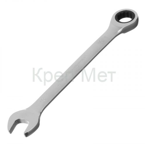 Ключ комбинированный трещоточный, 18 мм, CrV, зеркальный хром Matrix Professional