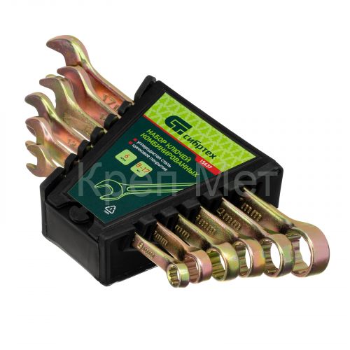 Набор ключей комбинированных, 8-17 мм, 6 шт Сибртех