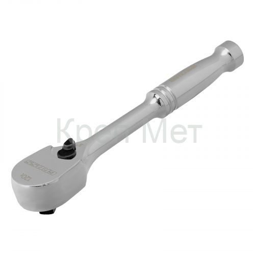 Ключ-трещотка 1/4", CrV, 120 зубьев, цельнометаллический, хром Gross