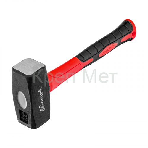 Кувалда optimal, 1500 г, фибергласовая обрезиненная рукоятка Matrix