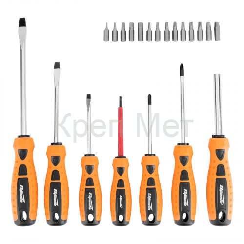 Набор отверток, биты, двухкомпонентные рукоятки, 21 предмет Sparta